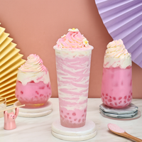 Poudre pour Boisson Latte Fleur de Cerisier Instantanée Saveur Bubble Tea, Ingrédient pour Bubble Tea et Fournitures Milktea
