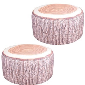 Inflatable <strong>Garden</strong> Tree Trunk <strong>Pouffe</strong> Stump Stool Waterproof Fabric Bean Bag Ottoman - Product Image 1