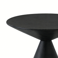 Table d'appoint en bois massif Wabi-sabi, design minimaliste moderne, table à thé, table basse en forme de sablier pour salon