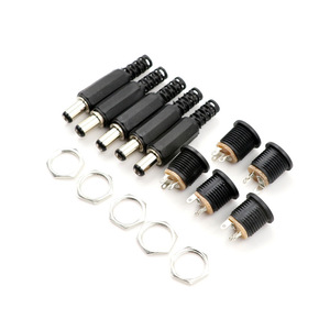 ปลั๊กและเต้ารับไฟฟ้ากระแสตรง QY ขนาด 12V 5.5-2.1 มม. แบบตัวผู้และตัวเมีย สำหรับสัญญาณภาพและเสียง - Product Image 3