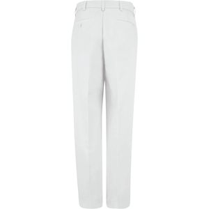 Pantalon de travail personnalisé pour hommes résistant aux taches devant plat blanc 28W X 34L pour vêtements de travail - Product Image 3
