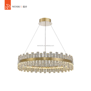 Lámpara de Araña de Lujo Redonda, Hecha a Mano, de Vidrio LED, Diseño de Autor para Villa - Product Image 1
