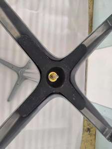 בסיס שולחן אבקת אלומיניום מודרני מצופה בסיס למסעדה בית קפה תעשייתי חיצוני בציר שולחן ביסטרו ברזל יצוק - Product Image 6