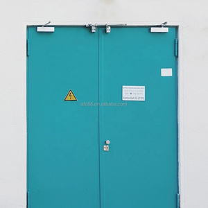 Porte intérieure en acier ignifugée avec <span class=keywords><strong>panneau</strong></span> <span class=keywords><strong>de</strong></span> vision en <span class=keywords><strong>verre</strong></span> pour projets <span class=keywords><strong>de</strong></span> construction résidentielle - Product Image 1