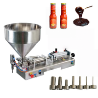 Machine de remplissage semi-automatique pour bouteilles de miel, chocolat, beurre de cacahuète, huile, lotion visqueuse, baume, crème et pâte