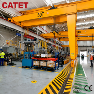 Grue portique monopont sur <span class=keywords><strong>rail</strong></span> de 10 tonnes, machine de levage industrielle pour le levage de matériaux en usine - Product Image 5