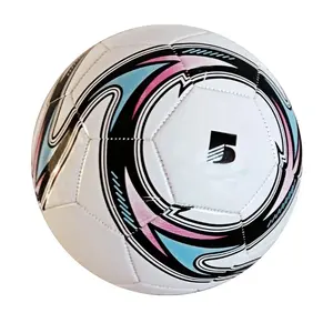 クラシックホワイトアウトドアPVC素材トレーニングサッカーボールサイズ3キッズギフト用サッカーボール