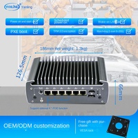 Inmei N3061 Mini PC industriel sans ventilateur 6 ports, 64 Go de RAM, 120 Go SSD, processeur Core i7/i5 - En stock pour machine d'automatisation