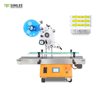 Machine d'étiquetage automatique de bureau compacte à commande PLC, construction en acier inoxydable pour l'emballage alimentaire, des boissons et du bois