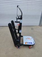 Chariot d'escalade d'escalier électrique automatique sur chenilles pliable pour le transport de marchandises