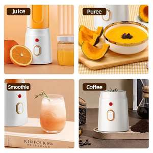 Licuadora exprimidora portátil personalizada 2025 botella exprimidora de frutas recién recargable con taza de jugo multiusos - Product Image 4