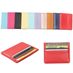 Casual High-Value PU Leather Right Angle Card Cover <b>Long</b> Zipper Closure Multi-Card Slot <b>Wallet</b> Polyester Waterproof Thread ID - Product Image 4