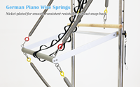 Appareil de Pilates Reformer Maple avec tour complète pour la maison, équipement de fitness favorisant la force du tronc et la flexibilité