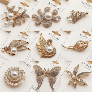 251117 XUPING Perhiasan Bros Zirkon Desain Elegan Fashion 18K Koleksi Bros Wanita Perhiasan Bros Penampilan Elegan dan Modis - Product Image 1