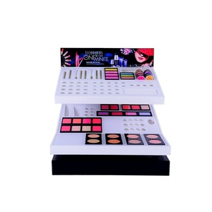 Tùy chỉnh thiết kế 3 Tier <span class=keywords><strong>Acrylic</strong></span> hiển thị mỹ phẩm đứng make up hiển thị đứng cho truy cập - Product Image 2