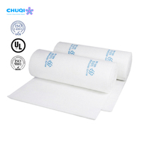 Filtre de plafond pour cabine de peinture à flux laminaire, résistant aux chocs, personnalisé en usine, pour peinture en poudre, média de diffusion synthétique F5 pour cabine