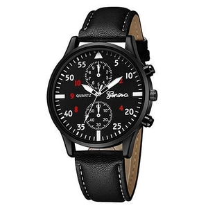 Set 4 pezzi di orologi sportivi da uomo uomo uomo d'affari <span class=keywords><strong>orologio</strong></span> da polso al quarzo di lusso in <span class=keywords><strong>pelle</strong></span> marrone braccialetto da uomo <span class=keywords><strong>orologio</strong></span> Casual <span class=keywords><strong>orologio</strong></span> regalo Set - Product Image 4