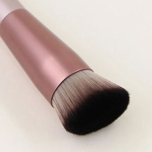 Brocha de maquillaje de alta calidad, personalizada, vegana, base única líquida, parte superior plana, <span class=keywords><strong>Kabuki</strong></span>, Etiqueta Privada - Product Image 3