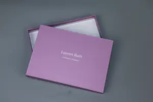 Papel reciclável de luxo da caixa de presente da tampa e da base das caixas de cartão rígido da personalização para o empacotamento comercial