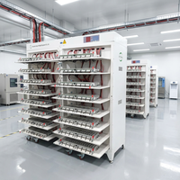 Testeur de cycle de batterie cylindrique 256 canaux 5V 20A à économie d'énergie avec fonction de classification de capacité de cellules 33140, 32140, 34154, 40134