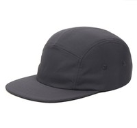 Chapeaux de Camp en Nylon bleu personnalisés, 5 panneaux, avec sangle en Nylon réglable, pour le sport, Logo personnalisé, casquette de course, slim, étanche