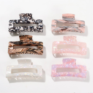 Goreisi Jewelry Artistique Carré Griffe Élégant Simple pour Femmes Grand Chignon Requin Clip Accessoire pour Cheveux - Product Image 5