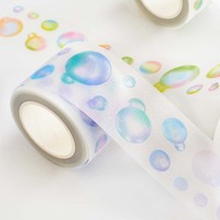 Nouveau design produit dégradés points colorés scrapbooking autocollant transparent rouleau washi tape