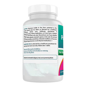 De alta potencia de tabletas de yodo DE LA SALUD suplemento tiroides más apoyo inmunológico potasio pastillas de yodo con selenio - Product Image 2