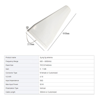 Antenne Yagi à Gain élevé 11 dBi pour 3G/4G/LTE/Wi-Fi 698-3800 MHz amplificateur de téléphone portable Wilson directionnel/Communication de Signal