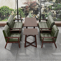Meubles de loisirs commerciaux rétro Bar café Table chaise combinaison pour lait thé boutique Restaurant stand canapé