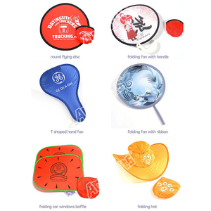 OEM tùy chỉnh in Nylon đĩa bay vòng Nylon tay gấp Fan POUCH có thể gập lại biểu tượng tùy chỉnh đĩa bay với túi - Product Image 6