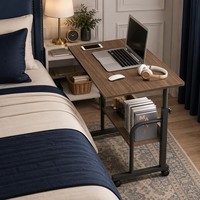 Bureau d'ordinateur moderne pour étudiant, table d'étude et d'écriture, poste de travail simple pour la maison, le bureau, la chambre, le dortoir, l'école, espace d'apprentissage