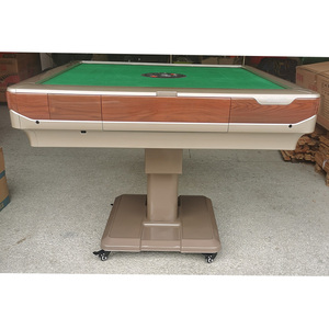 Bàn Mạt Chược Gấp Gọn Bền Bỉ Bàn Mạt Chược 4 Lỗ Siêu Mỏng Tự Động Kèm Gạch Mạt Chược - Product Image 2