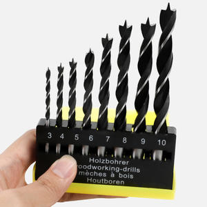 Foret hélicoïdal à trois pointes pour le travail du bois, 3-10 mm, avec tige multi-spécifications pour le positionnement et le perçage de trous dans le bois et le plastique - Product Image 1