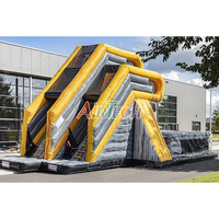 Excitant Ultime Gonflable Adulte Cliff Jump Drop Zone Blow up Freefall Double Stunt Plate-forme de saut gonflable pour le plaisir