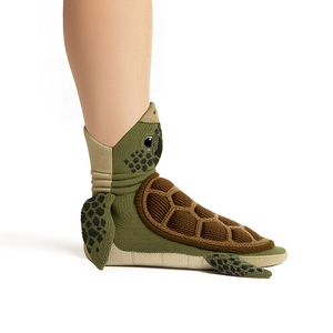 Chaussettes 3D Tortue Marine pour Vacances à la Plage Insulaire Tropicale – Cadeau Unisexe Enfants et Adultes – Vente en Gros – Jouet en Peluche Tricoté Personnalisé – Direct Usine - Product Image 3