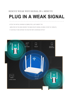 Hỗ trợ cho tùy chỉnh wifi Bộ khuếch đại tín hiệu wifi Booster điểm truy cập <span class=keywords><strong>WLAN</strong></span> Repeater 300Mbps 2.4 Gam không dây Wifi Repeater - Product Image 4