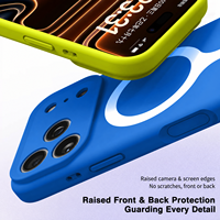 Coque de protection antichoc en silicone liquide magnétique pour iPhone 18 Pro Max 17 Pro Max, sensation peau, couleurs vives, anti-traces de doigts