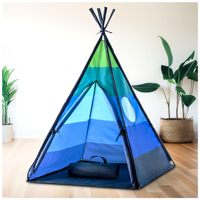 Tienda de campaña tipi portátil personalizada al por mayor para niños, para interiores