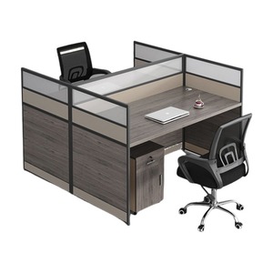 ชุดโต๊ะทำงานและเก้าอี้สำนักงานแบบแบ่งส่วน โต๊ะทำงานสำนักงานแบบกั้นเสียงอัตโนมัติทันสมัย ฉากกั้นโต๊ะทำงาน - Product Image 4