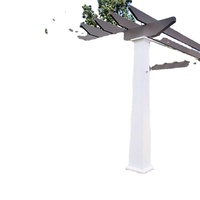Pergola à lames orientables en composite bois-plastique, imperméable, personnalisable, pour extérieur, mariage et jardin, vente en gros