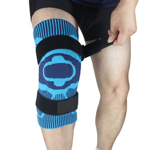Knee <b>Brace</b> Compression Support Patellar Strap For <b>Men</b> Sports Protection Fitness Running Basketball Joint Support Blue Red Dark - Product Image 5