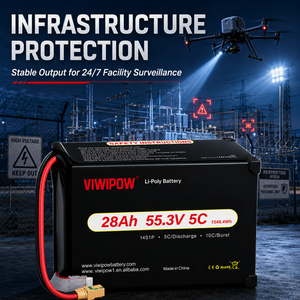 VIWIPOW OEM ODM Batterie Lipo pour Drone, Promotion en Gros, 14S 28000mAh Sécurisée 55.3V, Personnalisable - Product Image 3