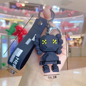 Mengda moda caliente bloques de construcción dibujos animados Kaw muñeca <span class=keywords><strong>llavero</strong></span> lindo pareja joyería llave colgante bolsa colgante muñeca <span class=keywords><strong>llavero</strong></span> - Product Image 6