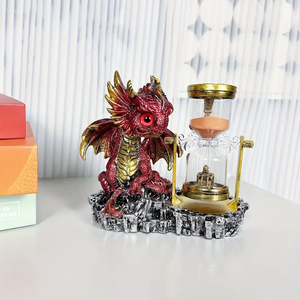 Vente en gros de statues gothiques créatives pour bureau à domicile figurine de collection de <span class=keywords><strong>dragon</strong></span> <span class=keywords><strong>sablier</strong></span> sculpture de <span class=keywords><strong>dragon</strong></span> en résine <span class=keywords><strong>sablier</strong></span> statue - Product Image 3