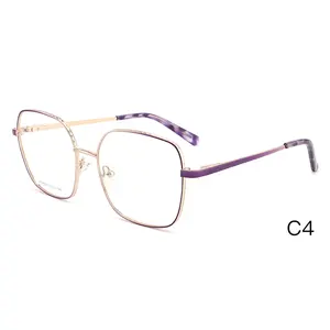 Ready Stock Fashion Optical Eyewear Glasses Frames High Quality Handmade Metal Optical Glasses