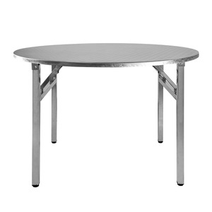 Stainless Steel Round Turntable <b>Table</b> <b>Foldable</b> Outdoor Barbecue Snack <b>Table</b> Small Canteen Dining <b>Table</b> - Product Image 2