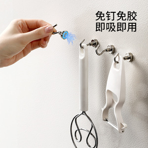 Magnetic Hooks Round Strong Adhesive Rotatable For Fridge Door Key Hanging Organizer - Product Image 5