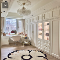 XINGRUO Armoire sur mesure de style français, mobilier de dressing, dressing intégré pour appartement, hôtel, villa, projet