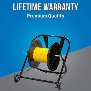 Chariot industriel à 4 roues pour enrouleur de tuyau JH-Mech de 400 pieds de capacité de tuyau tambour entièrement fermé chariot pour enrouleur de tuyau d'arrosage en métal - Product Image 6